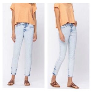 Judy Blue Slim Fit High Waist Acid Wash Denim Jeans Size 16W Skinny Stretch